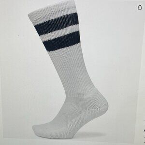 THORLOS OLD SCHOOL OVER THE CALF TUBE SOCKS UNISEX MEDIUM White Black Retro